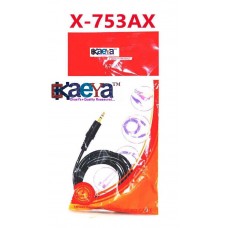OkaeYa X-753AX Male To Male Stereo Audio Aux Cable- 3 Feet, 3.5mm